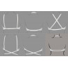 multiposition bra, underwired, padded, rosa, selene.