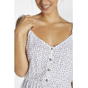 Polka Dot Short Playsuit with Thin Straps, ysabel mora. Polka Dot Short Playsuit with Thin Straps, ysabel mora.