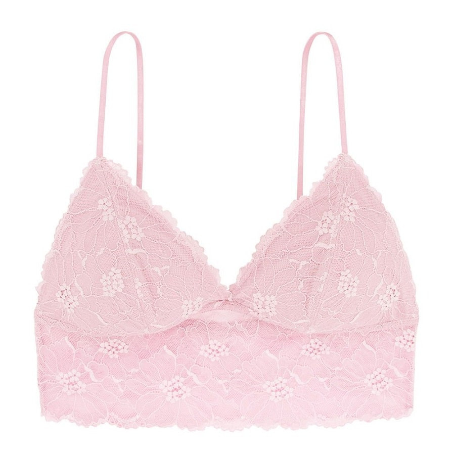 bralette de encaje sin aros y relleno fino, leah de dorina.