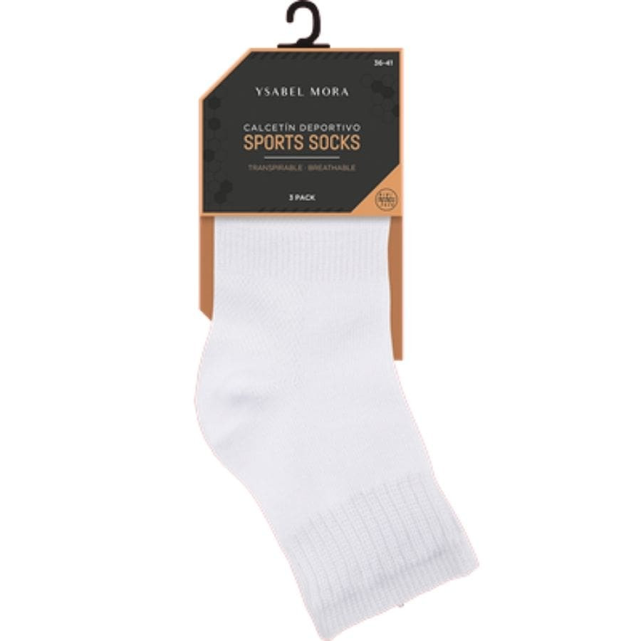 packx3 calcetines deportivos algodón de ysabel mora.