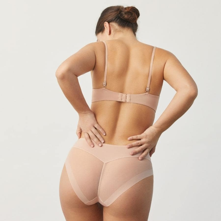 Invisible midi brief in microfiber, ysabel mora.