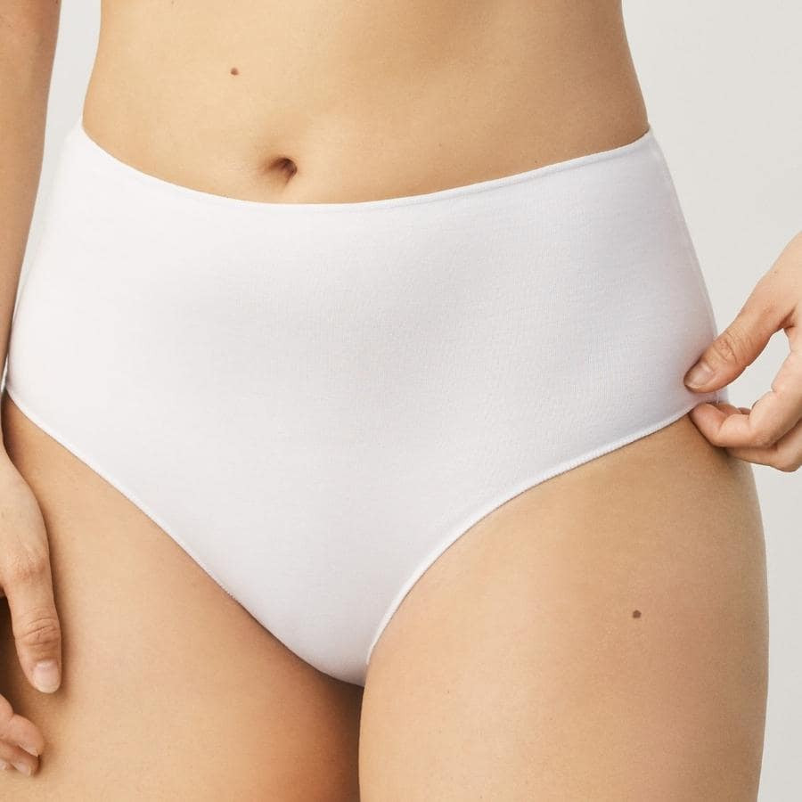 High-waisted cotton brief, ysabel mora.