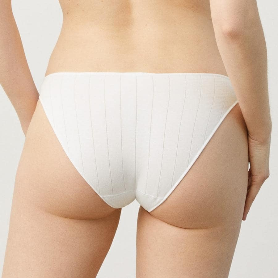 ribbed cotton mini panty, ysabel mora.