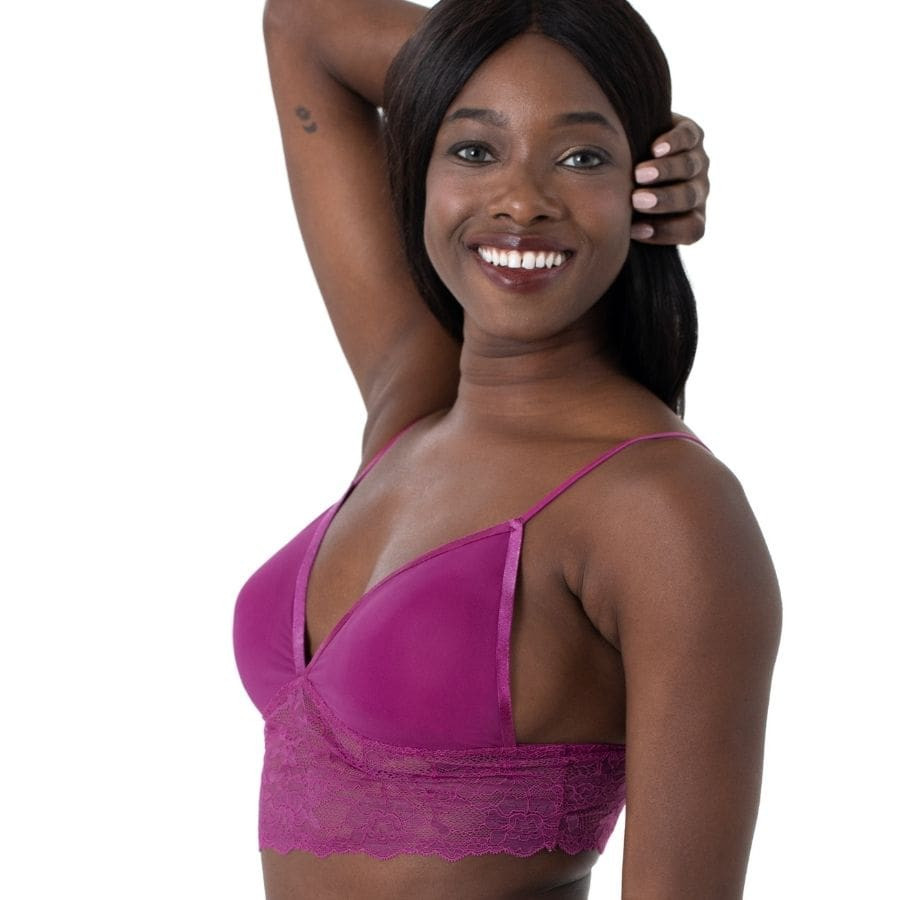 packx2 bralette encaje sin aro y relleno, crystal de dorina.