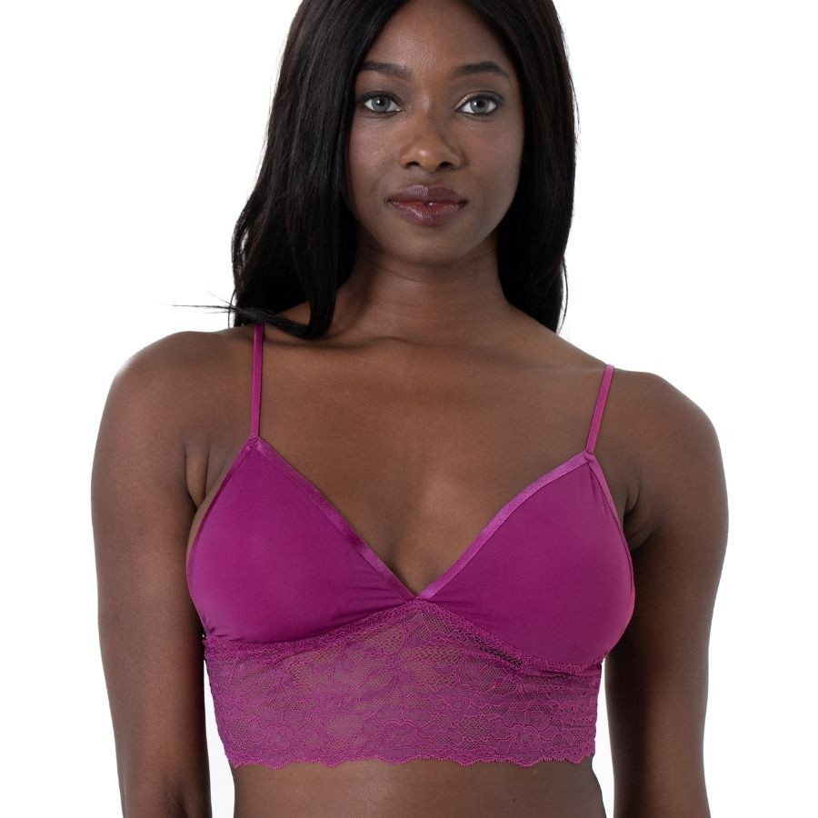 packx2 bralette, non wired, removable padded, crystal, dorina.