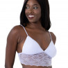 PACKX2 BRALETTE ENCAJE SIN AROS, RELLENO FINO EXTRAÍBLE, MODELO CRYSTAL, DORINA. LIMITED EDITION