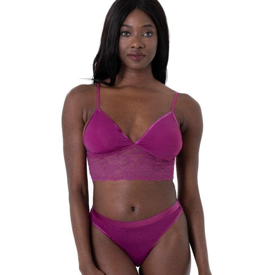 packx3 braguitas de corte tanga encaje, crystal de dorina.