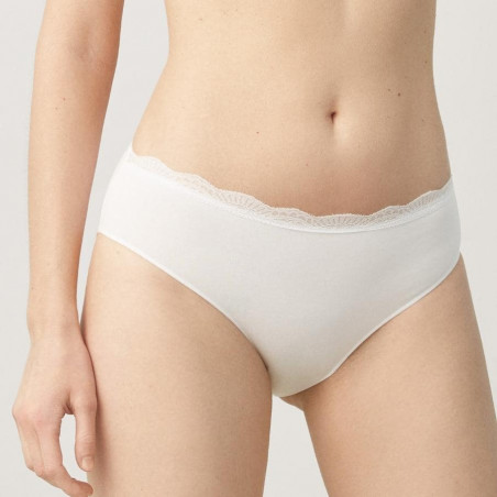 Midi Cotton and Lace Brief, ysabel mora.