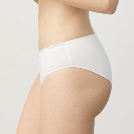 Midi Cotton and Lace Brief, ysabel mora.