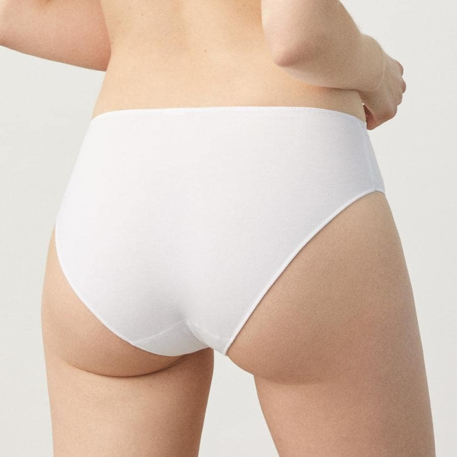 Midi Cotton and Lace Brief, ysabel mora.
