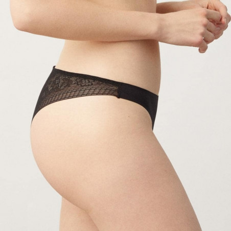 Laser-cut lace brazilian brief, ysabel mora.