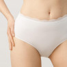 High-Waist Cotton and Lace Brief, ysabel mora.