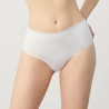 High-Waist Cotton and Lace Brief, ysabel mora.