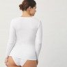 Long Sleeve Cotton and Lace Undershirt, ysabel mora. Long Sleeve Cotton and Lace Undershirt, ysabel mora.