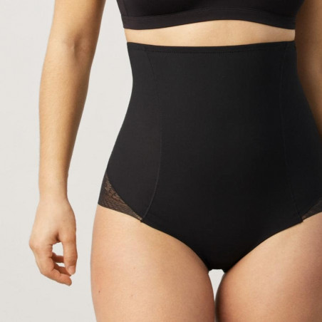 High-Waist Lace Shaping Brief with Tummy Control, ysabel mora.