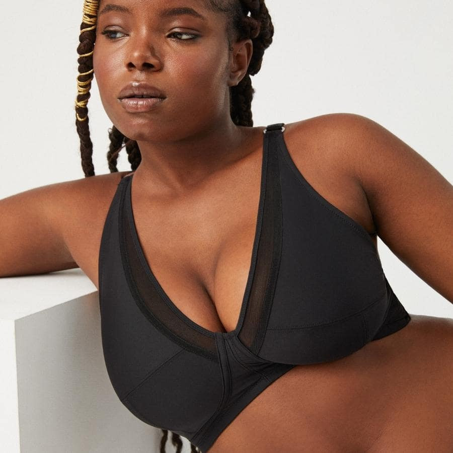 minimizer bra, non wired, non padded, ysabel mora.