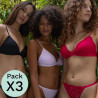 packx3 sujetadores sin aros y relleno, peony de dorina. packx3 sujetadores sin aros y relleno, peony de dorina.