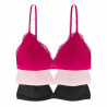 packx3 non wired bra, padded, peony, dorina.