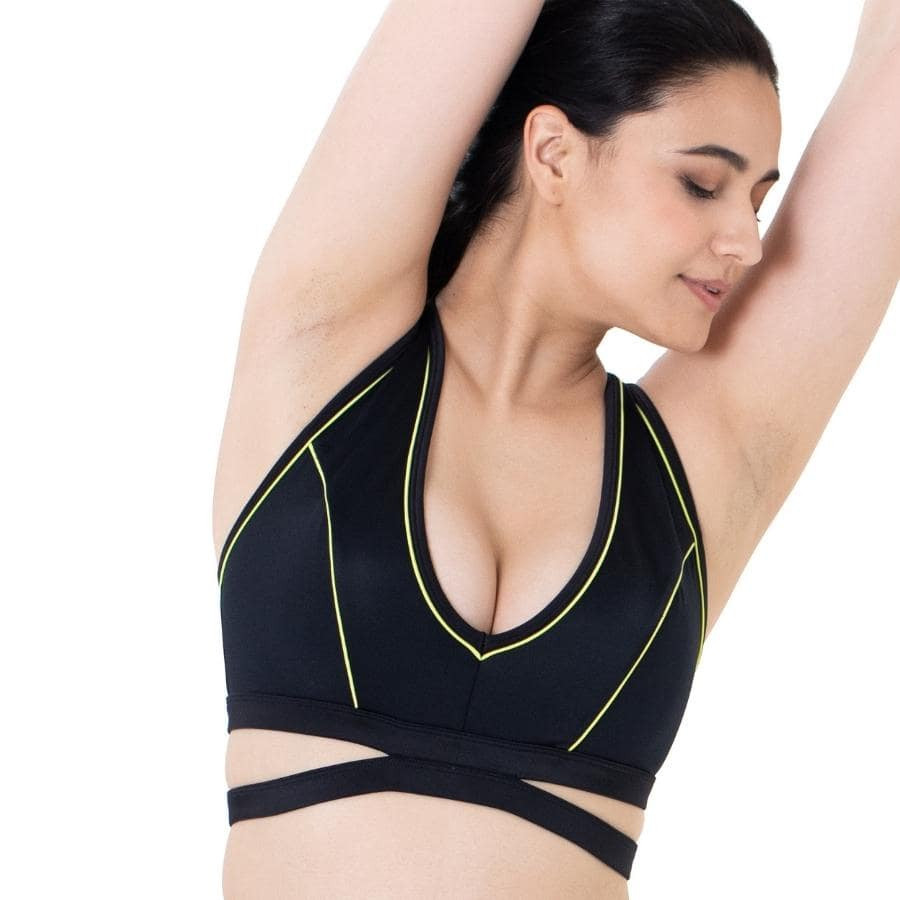 sports bra, medium support, non wired, non padded, bellagio, dorina.