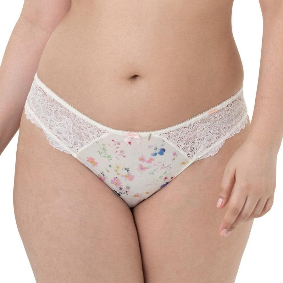 braguitas corte midi estampadas y encaje, briar de dorina.
