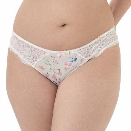 braguitas corte midi estampadas y encaje, briar de dorina.