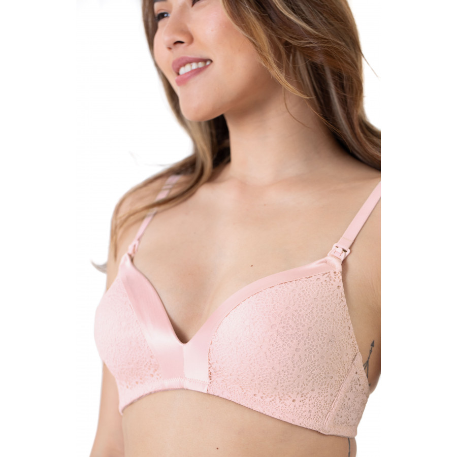 nursing bra, non wired, padded, quartz, dorina.