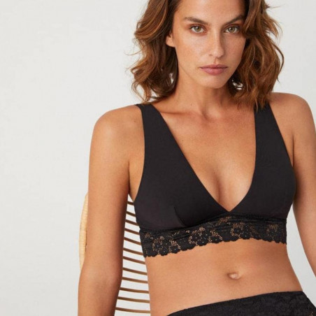 Lace Bralette with Removable Padding, Wire-Free, ysabel mora.