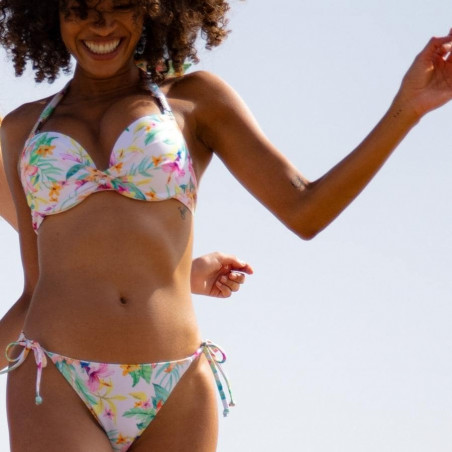 conjunto bikini push up estampado, koro island de dorina.