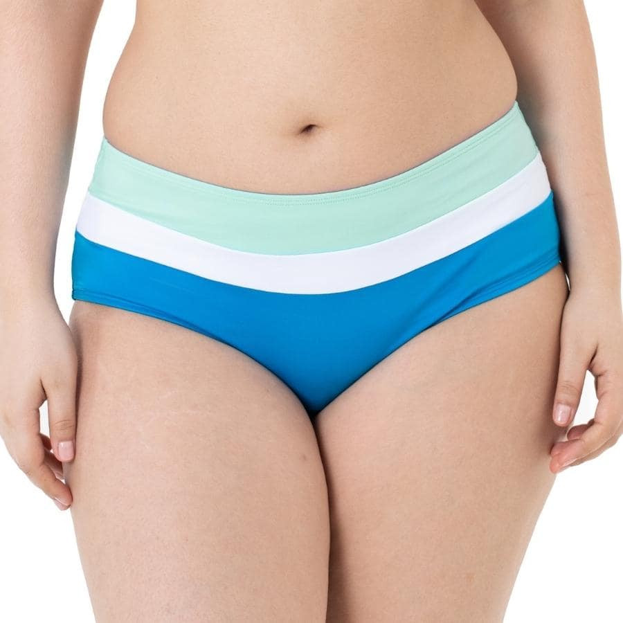 braga bikini talle alto tricolor, lawaki de dorina.