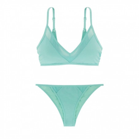 conjunto bikini tipo top sin aros, torca de dorina.
