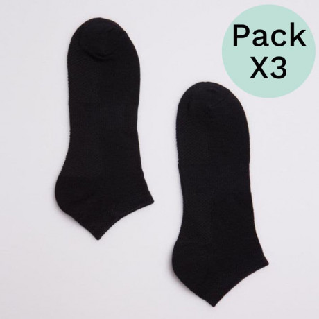packx3 calcetines deportivos cortos de ysabel mora.
