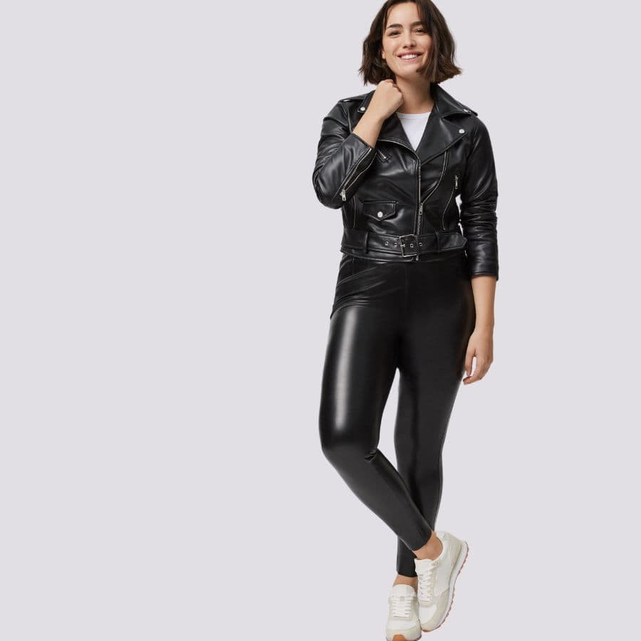 leggings térmicos afelpados, efecto piel de ysabel mora.