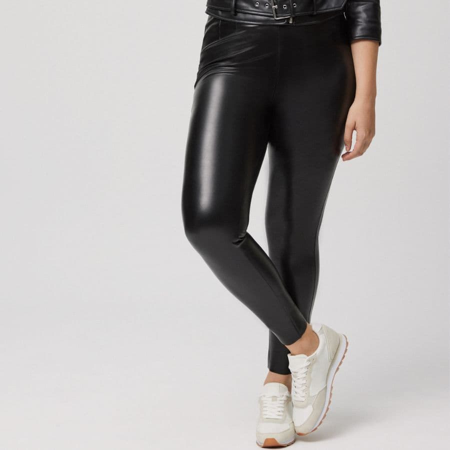 Thermal Faux Leather Leggings , ysabel mora.