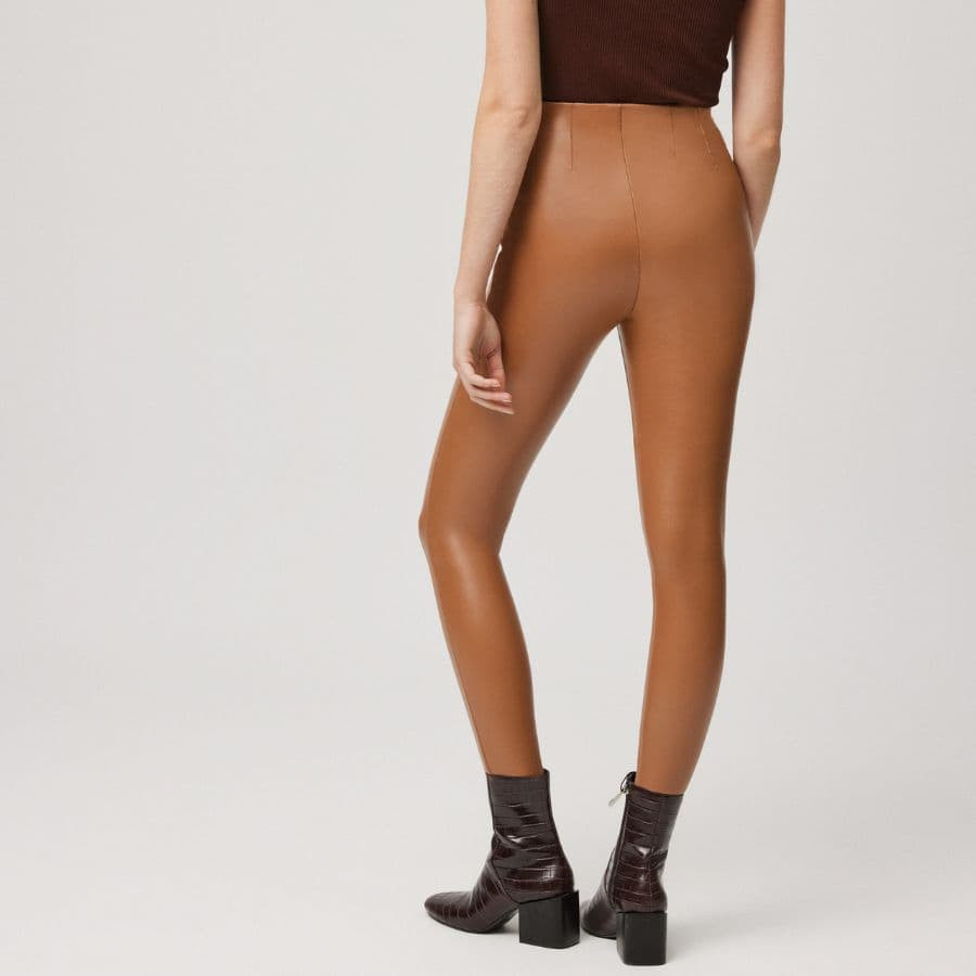Thermal Faux Leather Leggings , ysabel mora.