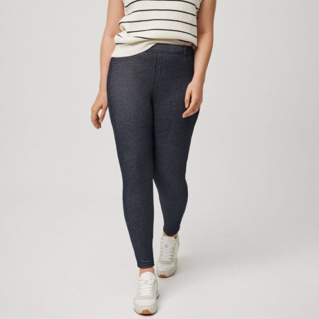 leggings térmicos afelpados, efecto vaquero de ysabel mora.