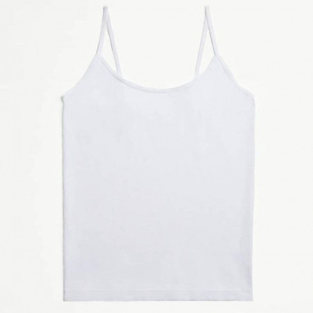 camiseta interior de microfibra tirante fino de ysabel mora.