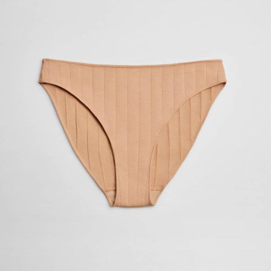 ribbed cotton mini panty, ysabel mora.