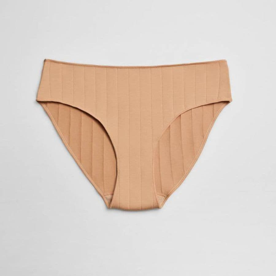 Midi ribbed cotton briefs, ysabel mora.