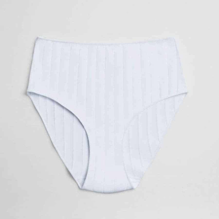 ribbed cotton high waist panty, ysabel mora.