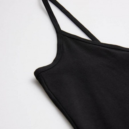 Thin strap cotton undershirt, ysabel mora.