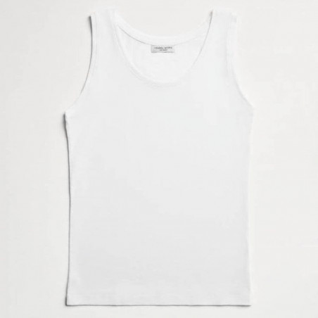camiseta interior con tirante ancho algodón de ysabel mora.