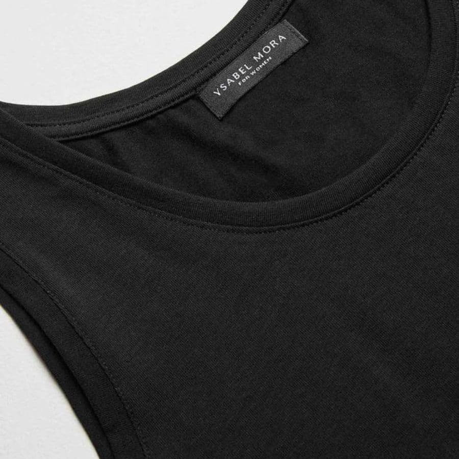 camiseta interior con tirante ancho algodón de ysabel mora.