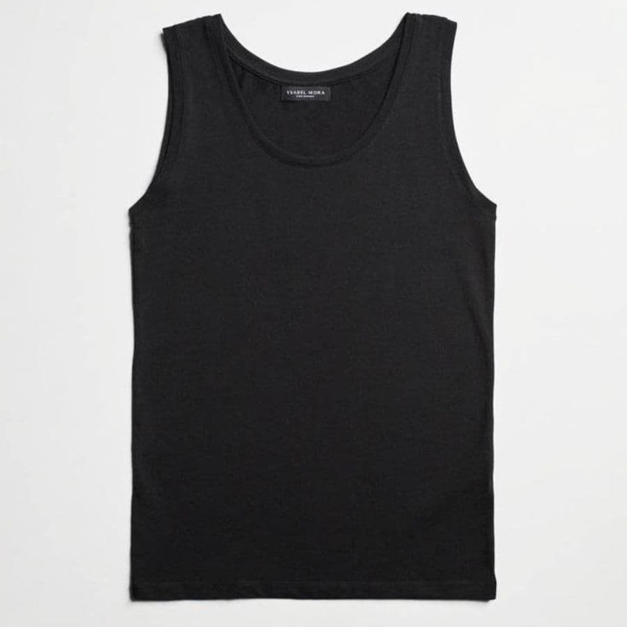 camiseta interior con tirante ancho algodón de ysabel mora.