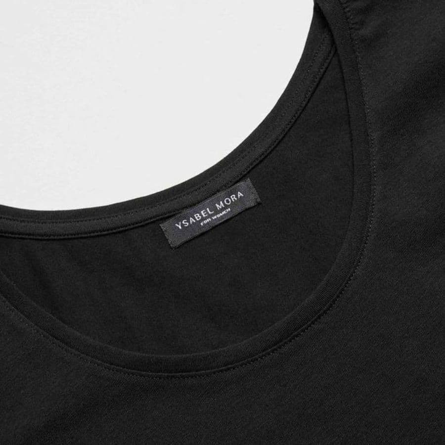 camiseta interior de manga corta en algodón de ysabel mora.