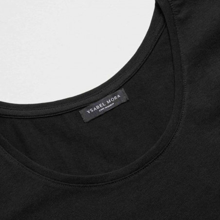 camiseta interior de manga corta en algodón de ysabel mora.
