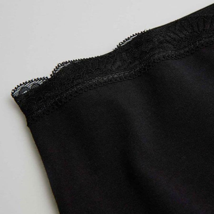 culotte antirroce en algodón y encaje de ysabel mora.