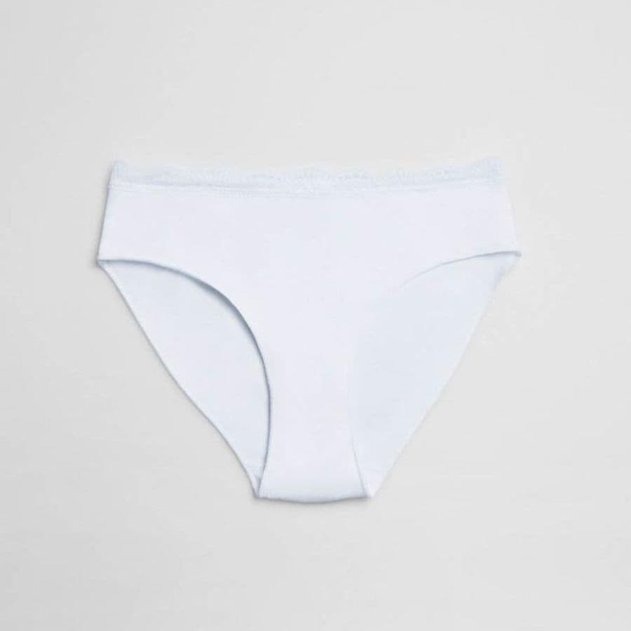 Midi Cotton and Lace Brief, ysabel mora.