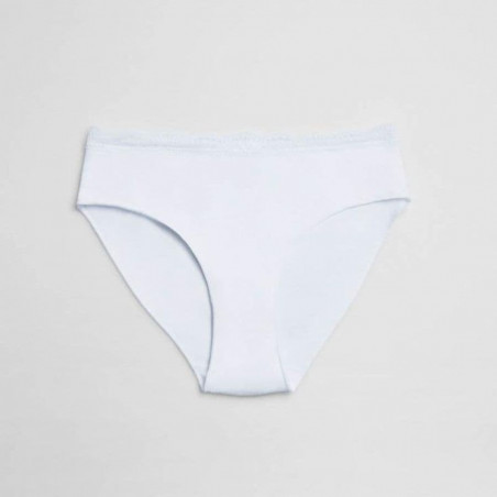 Midi Cotton and Lace Brief, ysabel mora.