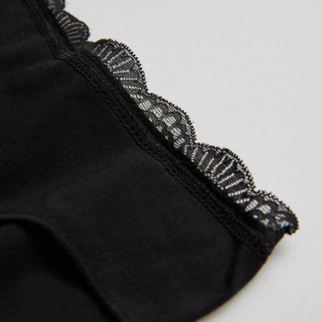 Midi Cotton and Lace Brief, ysabel mora.