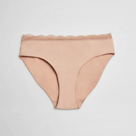 Midi Cotton and Lace Brief, ysabel mora.